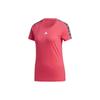 Logo Solid Color Sports Running Training Breathable Casual Crew Neck Short Sleeve T-Shirt Women T-Shirts Red GE1133