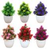 1Pc Unfading Artificial Flower Easy To Maintain Mini Fake Bonsai Plant for Home Restaurant Hotel