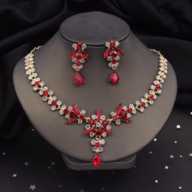 Великолепные роскошные комплекты свадебных украшений с фиалками и кристаллами для женщин, диадемы, ожерелье невесты, серьги, свадебный комплект с короной, аксессуары