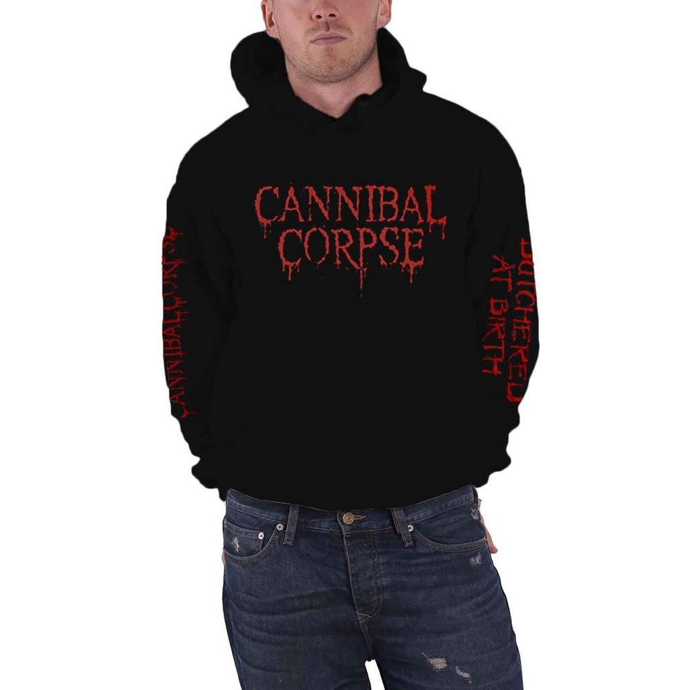 Худи унисекс для взрослых Cannibal Corpse 'Butchered At Birth' (с явным изображением)