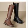 Autumn and Winter Shoes Women's Shoes Versatile Boots Slimming Long Boots Thick-soled Women's Boots