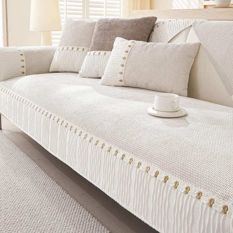 Чехол для дивана Nordic Soft Chenille, противоскользящий, универсальный, для дивана, полотенце для гостиной, пылезащитный, для дивана, защитный коврик для мебели