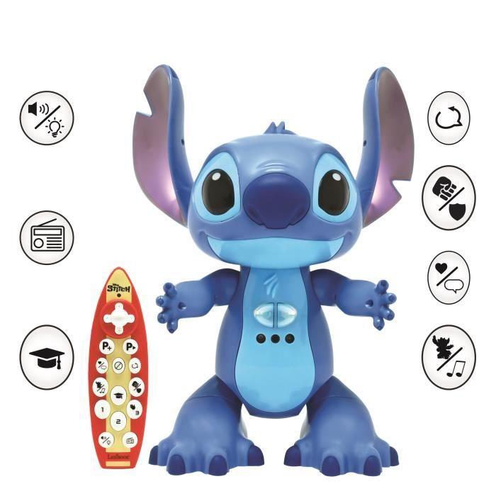 Stitch Robot interactif bilingue français anglais, Contrôle Gestuel et Télécommande, Réagit au Toucher, Programmable, L