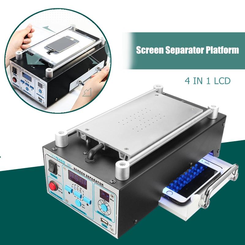 12 Вт Отличное качество LCD сепаратор Сенсорный экран Разделительная машина Стекло телефона Линза со встроенным вакуумным насосом УФ-свет