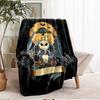 The Nightmare Before Christmas Theme Printed Blanket - Perfect for Couch, Bed, Travel & Outdoor Use | Machine Washable, Cozy & Durable.