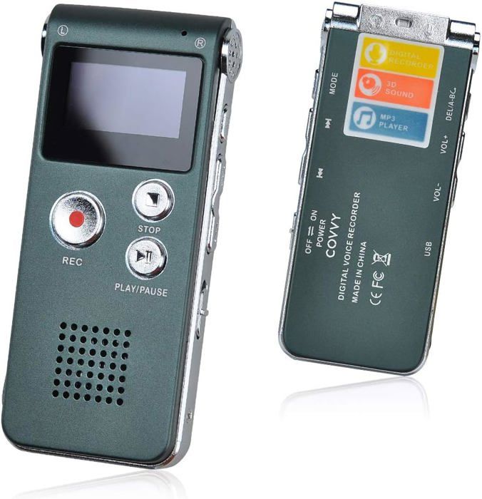 Dictaphone - Non spécifié - Enregistreur Numérique 8GB - Enregistreur Vocal - Lecteur MP3 - Compact