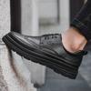 Fashion Handmade Men Coiffeur Shoes Lace-Up Trend Shoes Brand Mens Oxfords Shoes Luxury Leather Men High-quality Tooling Casual Shoes