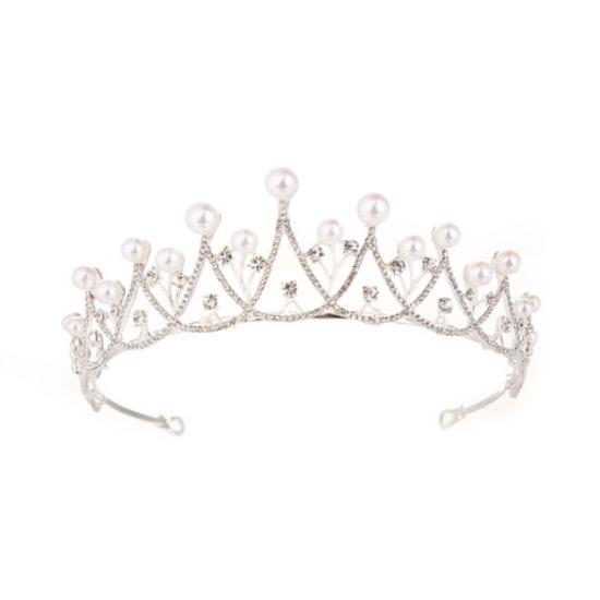 Crown Tiara Bridal Marquise Crystal Headband Baroque Wedding Dress Tiara Alloy Birthday Crown