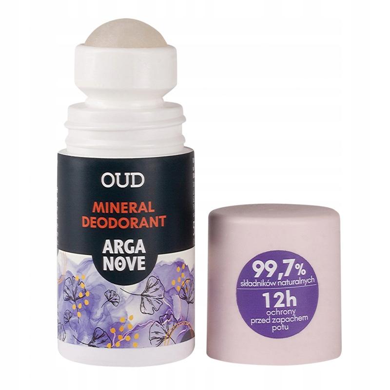 Arganove Roll-On Deodorant, Mineral, Alum, Oud 50