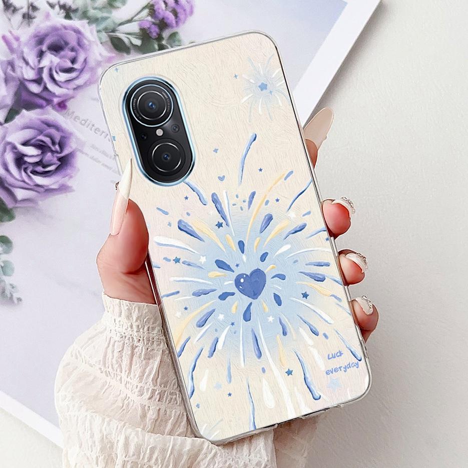 Чехол для Huawei Nova 9 SE Чехол Nova9 Pro Роскошный с рисунком цветов Мягкий тонкий чехол для телефона для Huawei Nova 9 Pro Nova9 SE Fundas Сумки