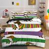 Dachshund Duvet Cover Set Cartoon Style Dachshunds King Size Bedding Set for Dog Lovers Kids Teens 23pcs Twin Comforter Cover
