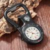 Многофункциональные карманные часы с карабином на клипсе, часы для медсестры, компас, открывалка для бутылок для врачей, поваров, светящиеся спортивные часы на открытом воздухе