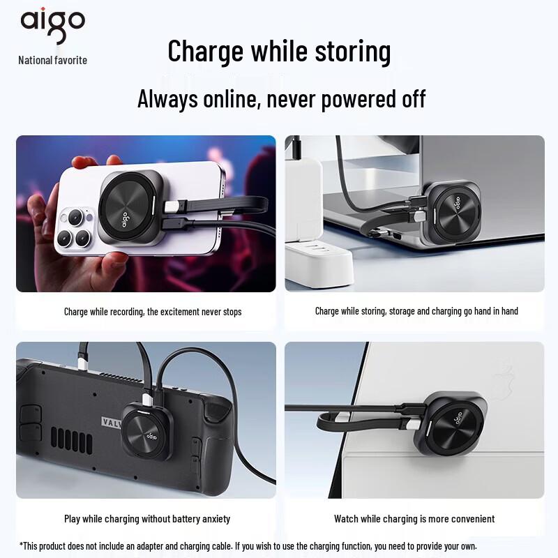 aigo P5S 4TB USB 3.2 Portable SSD with Magnetic Mount