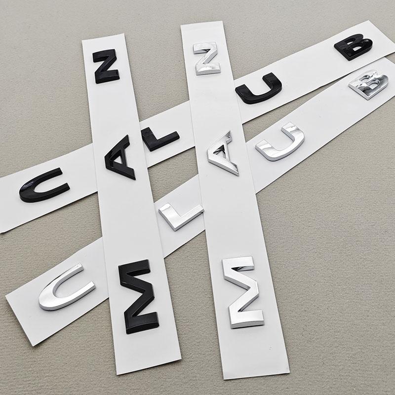 3D ABS Car Letters Logo CLUBMAN Emblem Rear Trunk Badge Decals For BMW MINI COOPER S D JCW Sticker Accessories xs9