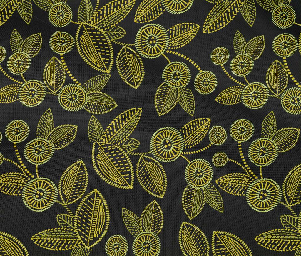 oneOone Гибкая хлопковая ткань с листьями и цветочными художественными принтами на ткани размером 40 дюймов в ярдах