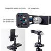 Cellphone Tripod Mount, Smartphone Tripod Mount Adapter Aluminum with Cold Shoe, 360 Cellphone Stand Holder Clamp
