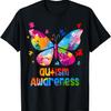 Autism Awareness Colorful Butterfly Puzzle T-Shirt