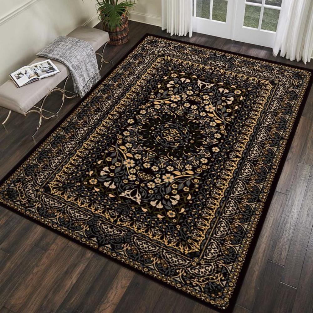 Bohemian Vintage Carpet Large Area Living Room Mat Kitchen Table Floor Mat Bedroom Office Prayer Rug Muslim Prayer Home Decor