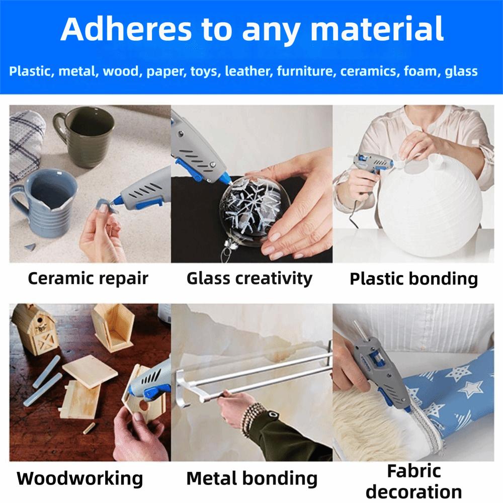 10Pcs Strong Viscosity Hot Melt Glue Sticks Transparent Glue Sticks Hot Melt Glue Craft