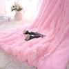 Throw Blanket Faux Fur Blanket Bed Blanket Shaggy Polyester Keep Warm KTJ