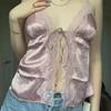 2022 European & American Women's Imitation Silk Lace Camisole
