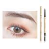 0.1g Eyebrow Filler Ultra-precision Long-lasting Double Head Square Gold Color Tube Beauty Brow Pencil for Women