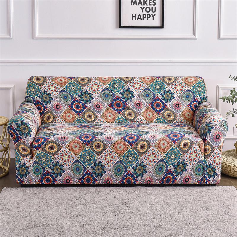 Flowers Printed Sofa Cover Elastic Spandex Sofa Slipcover Stretch Sofa Covers For Living Room Furniture Protector