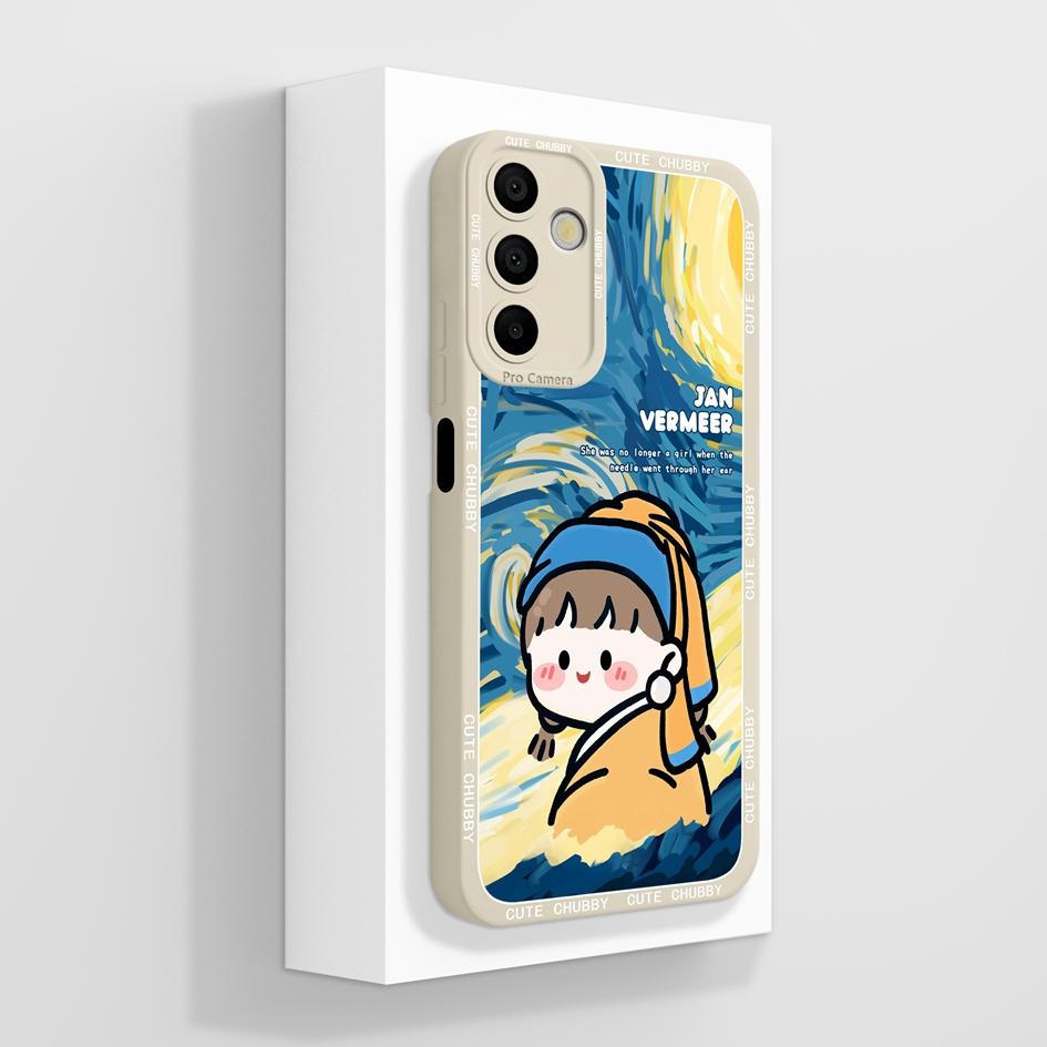 Чехол для телефона Samsung Galaxy A15 A 15 4G 5G. Роскошный модный дизайн. Матовый черный квадрат. Высококачественный мягкий жидкий силиконовый чехол для бампера Samsung.