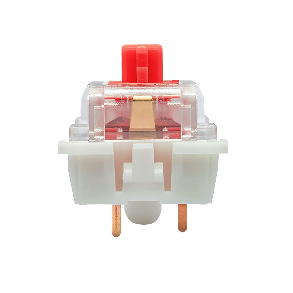 Механические переключатели Gateron Red, набор из 20 линейных переключателей, DIY заменяемые переключатели для механических игровых клавиатур (Красная ось) - 3-контактный