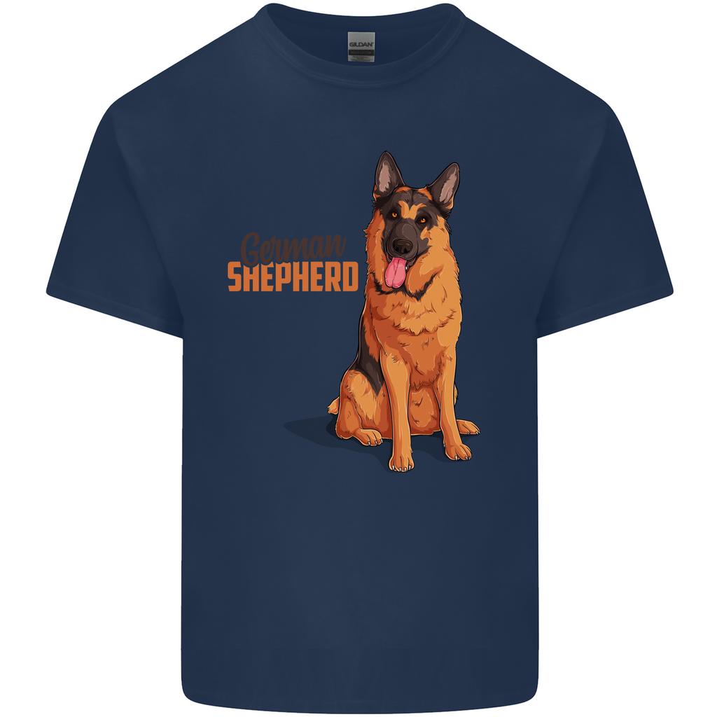 A GerUnisex Shepherd Dog Illustration Unisexs Light Cotton TShirt