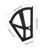 1 Pair White Shoe Rack Hinges ABS Flip Drawer Hinges Durable Plastic Cabinet Accessory  For Entryway