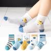 5 Pairs/Lot Children Socks Boy Girl Baby Fashion Cotton Solid Wild Soft Cozy Breathable For 1-12Y Summer Kids Casual Mesh Socks