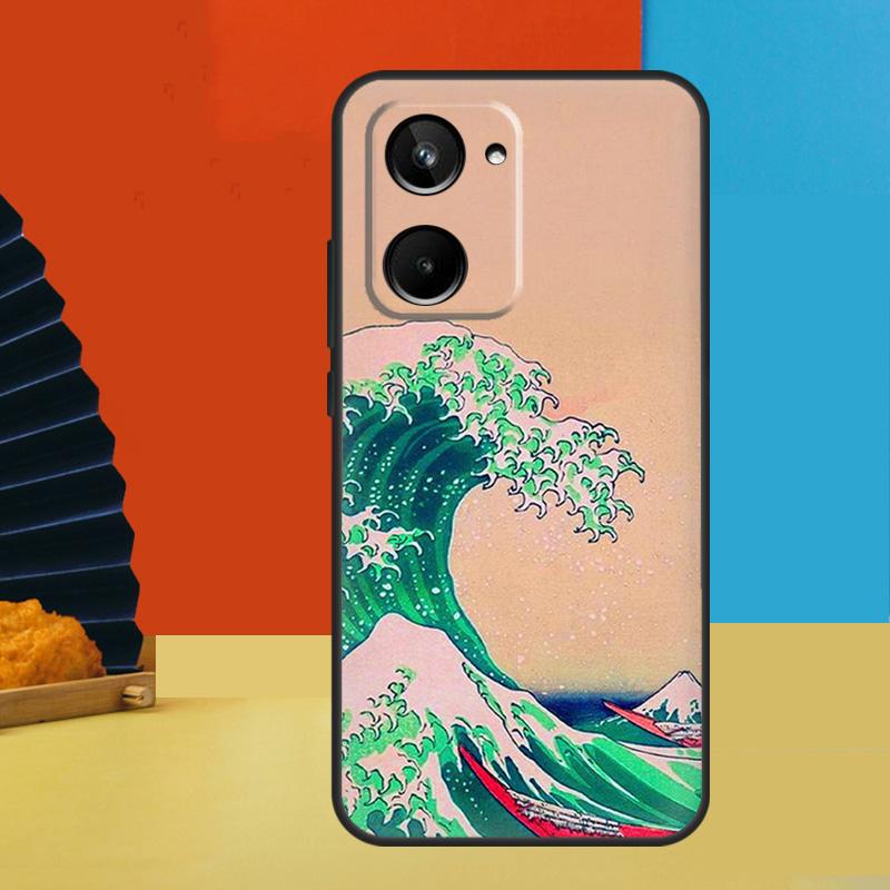 Японская Великая волна в Канагаве Для Realme 15 Pro 10 11 12 13 14 Pro Plus GT6 GT7 C51 C53 C55 C61 C63 C65 C67 C71 C75 Чехол