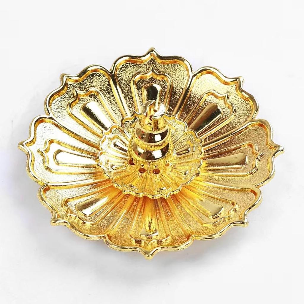 Курильница-латунный держатель для благовоний в виде палочки лотоса, съемный улавливатель золы для благовоний