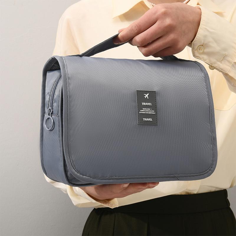 Hot-Selling Hook Wash Bag Portable Handheld Makeup Bag Foldable Dry-Wet Separation Wash Bag Travel Business Trip Storage Bag