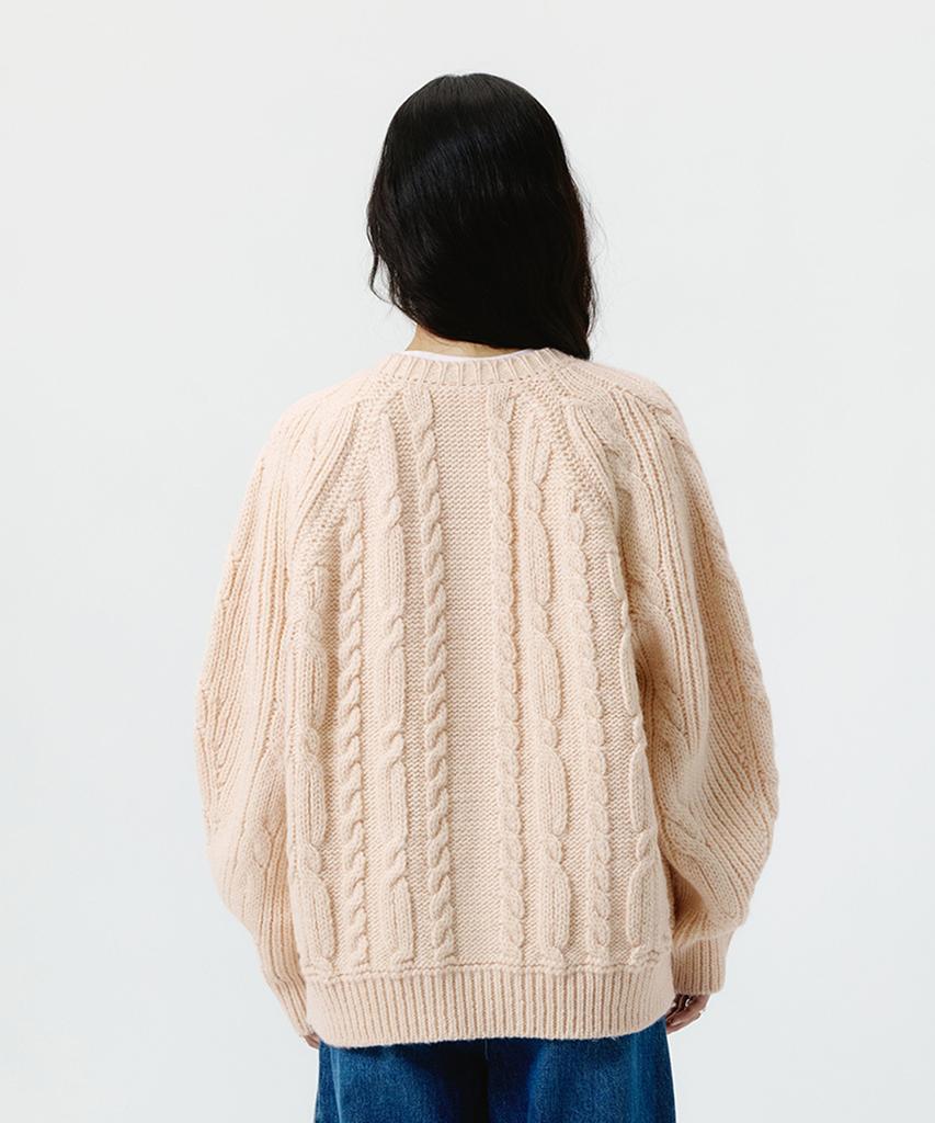 Flowjean Cable Volume Cardigan_2Color_Ffc3Nt001
