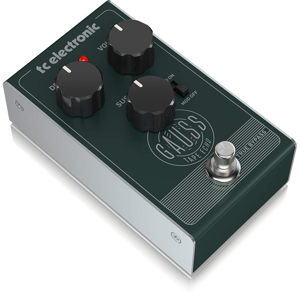 TC Electronic Digital Tape Echo Emulation Guitar Effects Recreates the Classic Tape Echo Sound with Modulation Simple True Bypass Pedal, Pedal,