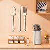 3Pcs/Set Wooden Cutlery Wall Decoration Home Kitchen Background Wall Art 3D Cutter