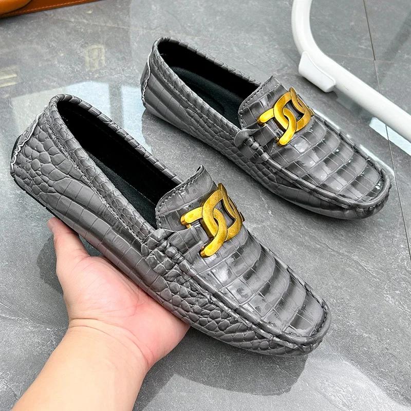 New Loafers Shoes Men Loafers Shoes 2024 Summer Fashion Shoes Men High Quality PU Leather Man Classic Comfy Casual Men Loafers