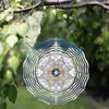 Metal Wind Spinner Outdoor Indoor Decor 3D Kinetic Windmill Gift for Women Wife Valentines Day Thanksgiving Christmas