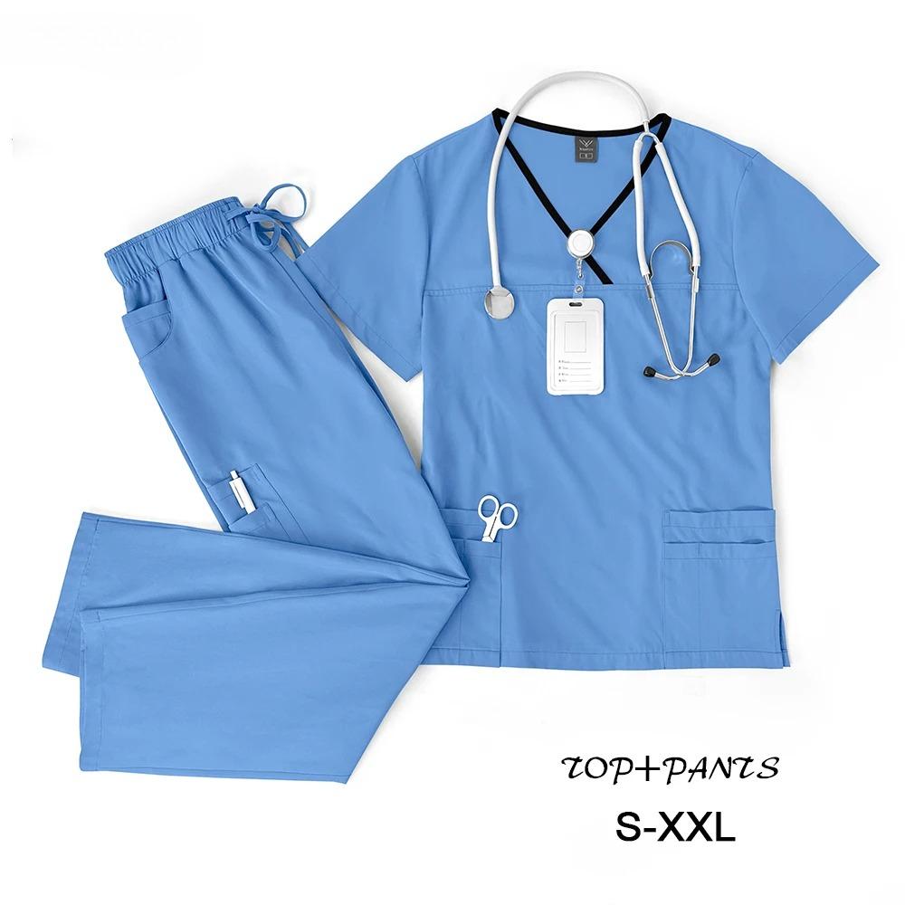 Эластичные Дышащие Товары для Кормления Хирургические Uniforms Женские Больничные Клинические Uniforms Многоцветные Короткий Рукав Одежда для Салона Красоты