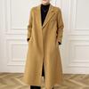 100% Wool Women Coat MODERN NEW SAGA Winter Warm Wool Long Coat High Quality Autumn Wool Long Jacket Pea Coat Handmade Cashmere Overcoat