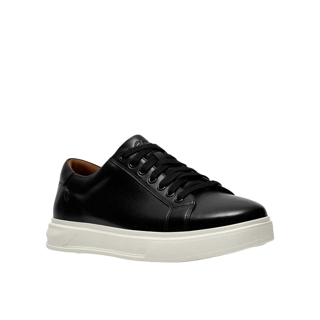 Clarks Mens Goswell Leather Low Cut Trainers