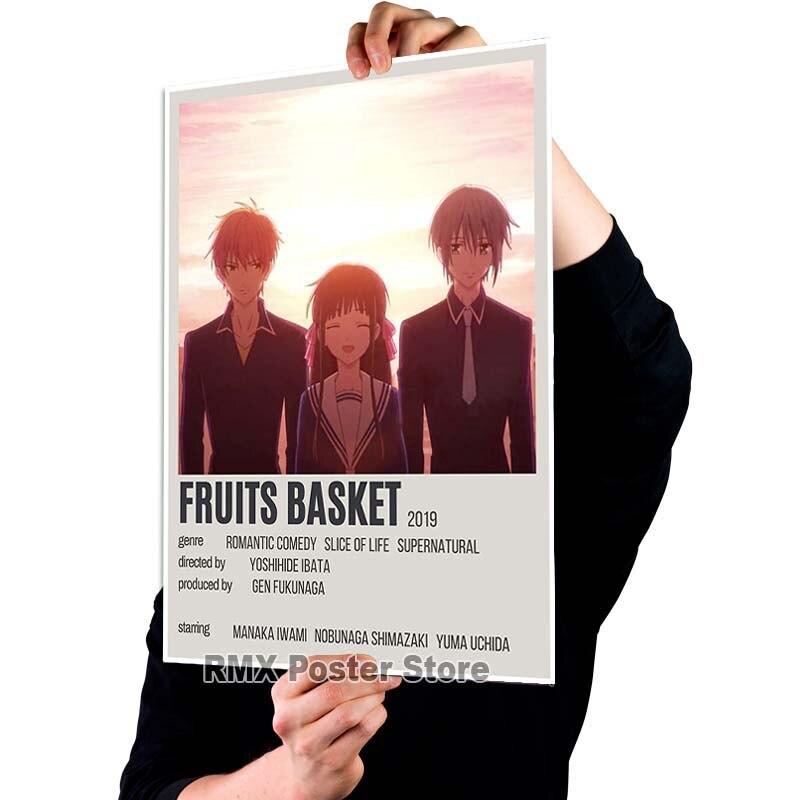 HD печать аниме корзина с фруктами плакаты белая бумага с покрытием постер для рисования настенный художественный декор гостиная домашний бар украшения фотографии