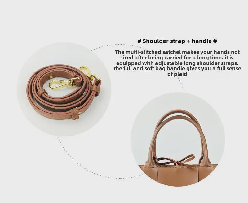 Сумка-тоут из натуральной кожи Six-Grid, весна/лето 2024 г.