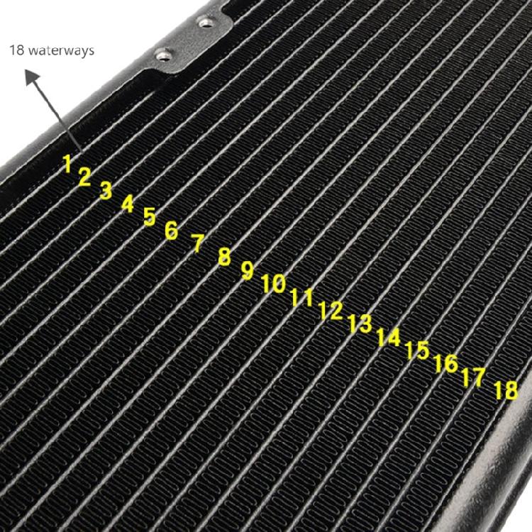 Радиаторы водяного охлаждения 18 трубок SRL240F10 Радиаторы теплового ряда Алюминиевый теплообменник Радиаторы для ПК CPU Компьютера