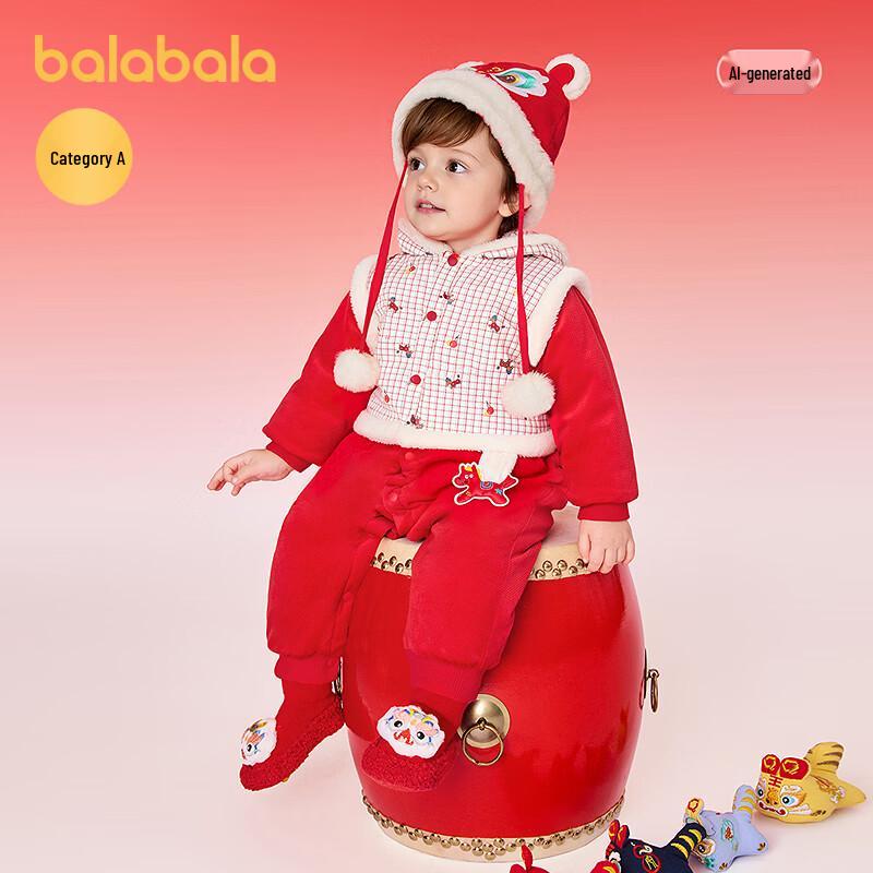 Детский комбинезон с капюшоном Balabala, имитирующий две части