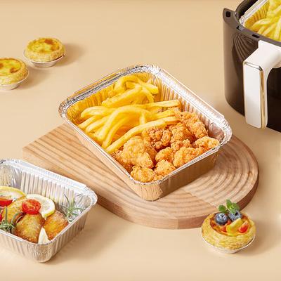 10/30/50/100 шт. алюминиевый поднос одноразовые алюминиевые фольгированные пищевые лотки для прямоугольных фритюрниц вкладыши для духовки противни кухонный инструмент