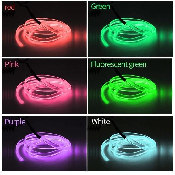 Oprah 1M/2M/3M/5M Car Interior Decorative Lamps Cold Light Decorative Dashboard Console Fiber Optic Auto LED Ambient Lights USB