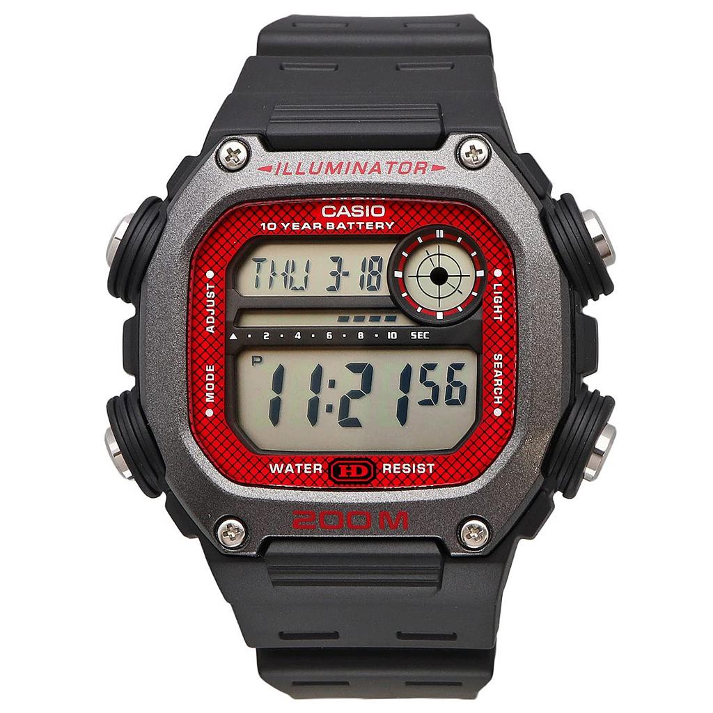 Casio Standard Digital Watch Black X Red Overseas Model [Casio] DW-291H-1BV Men's [Item]